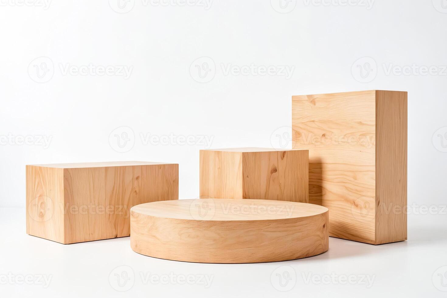 Minimal Wooden Display Stand photo