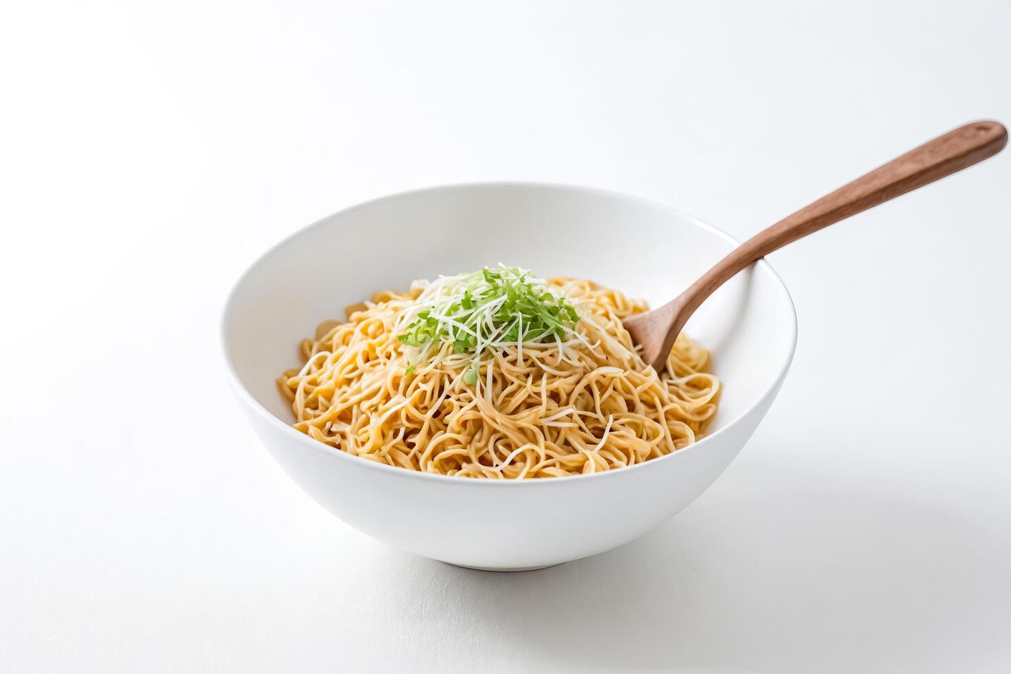 Delicious Noodles in a Bowl photo