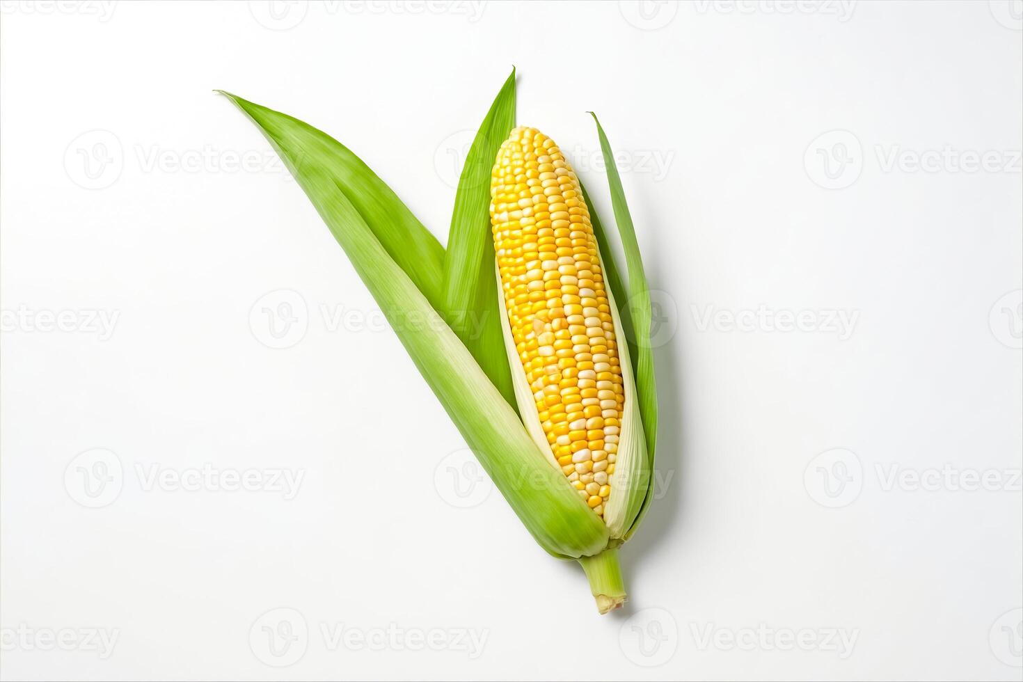 Fresh Corn on the Cob with Husks photo