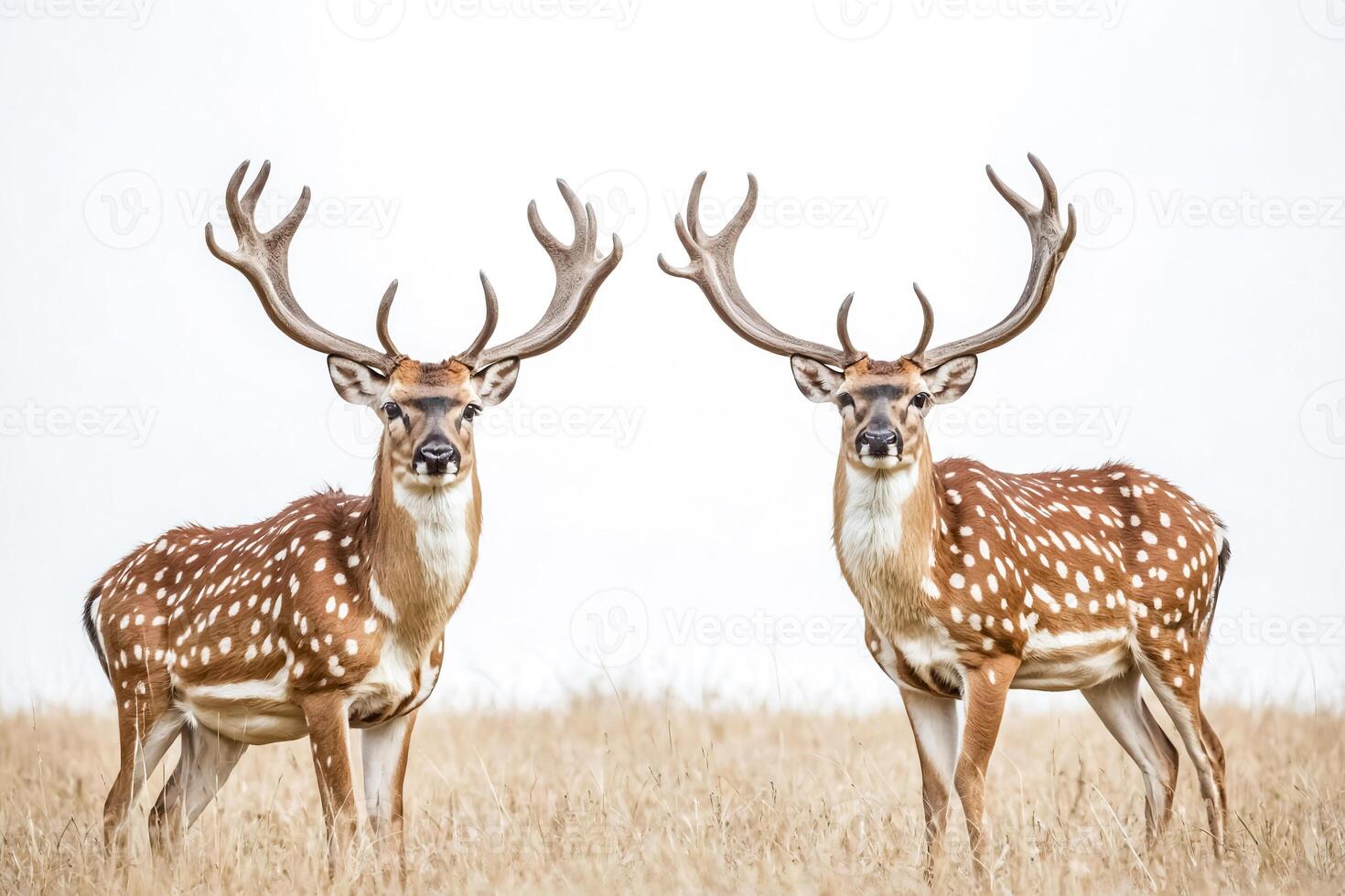 Two Axis Deer in a Field photo