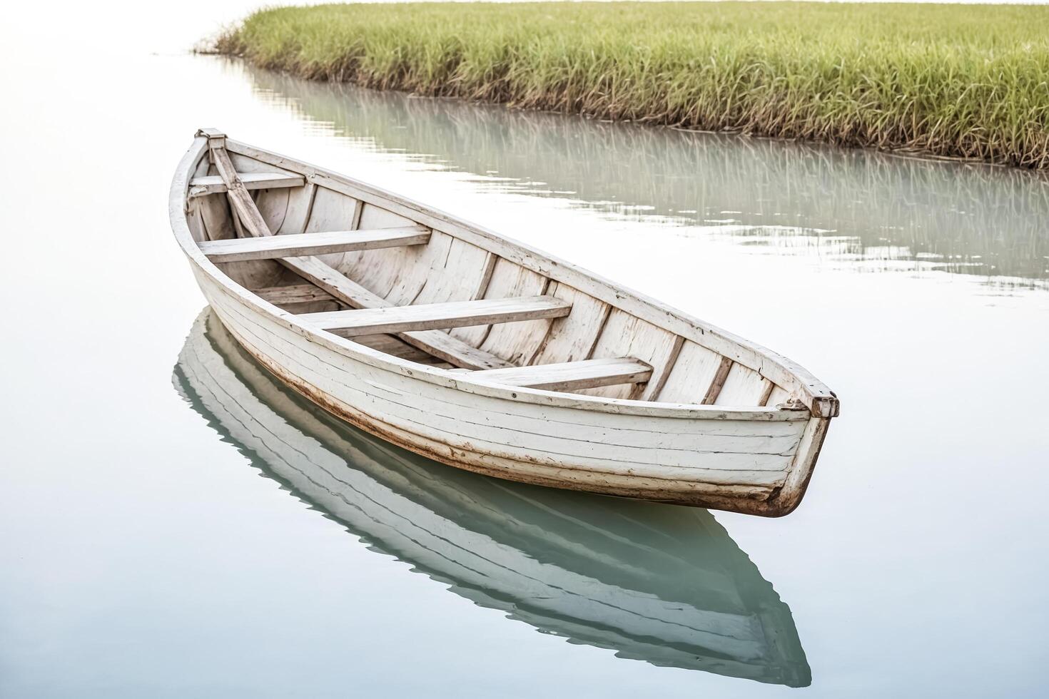 Rowboat on Calm Water photo