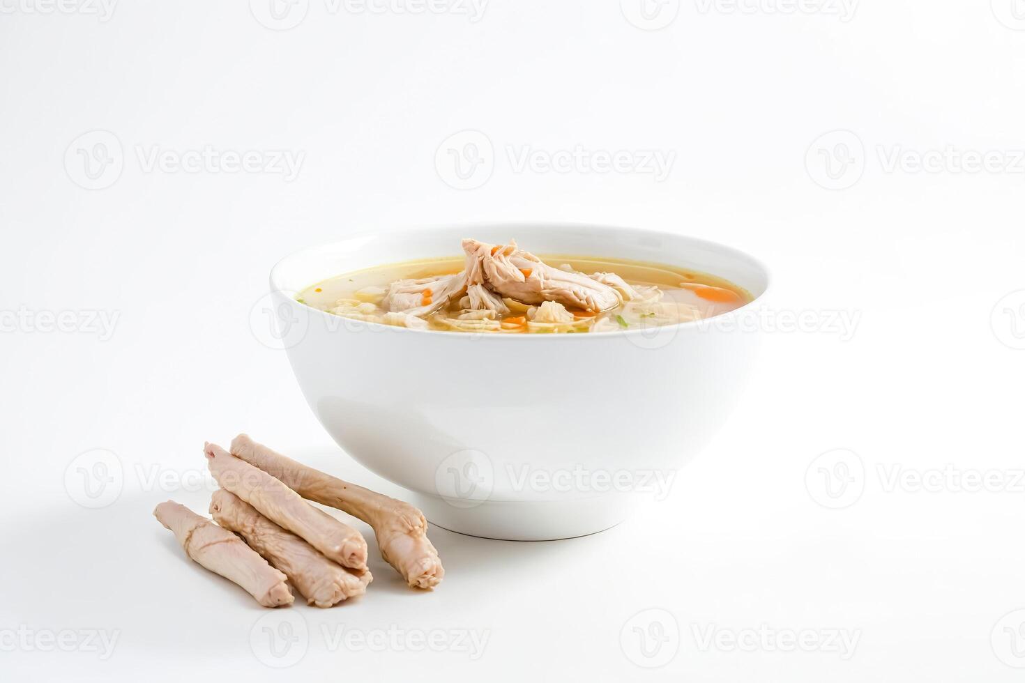 Chicken Noodle Soup with Chicken Feet photo