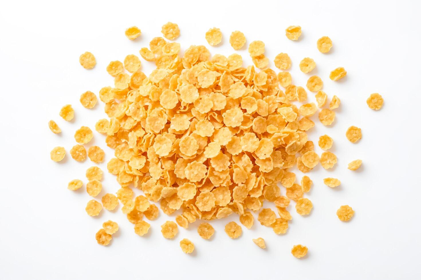 Corn Flakes on White Background photo