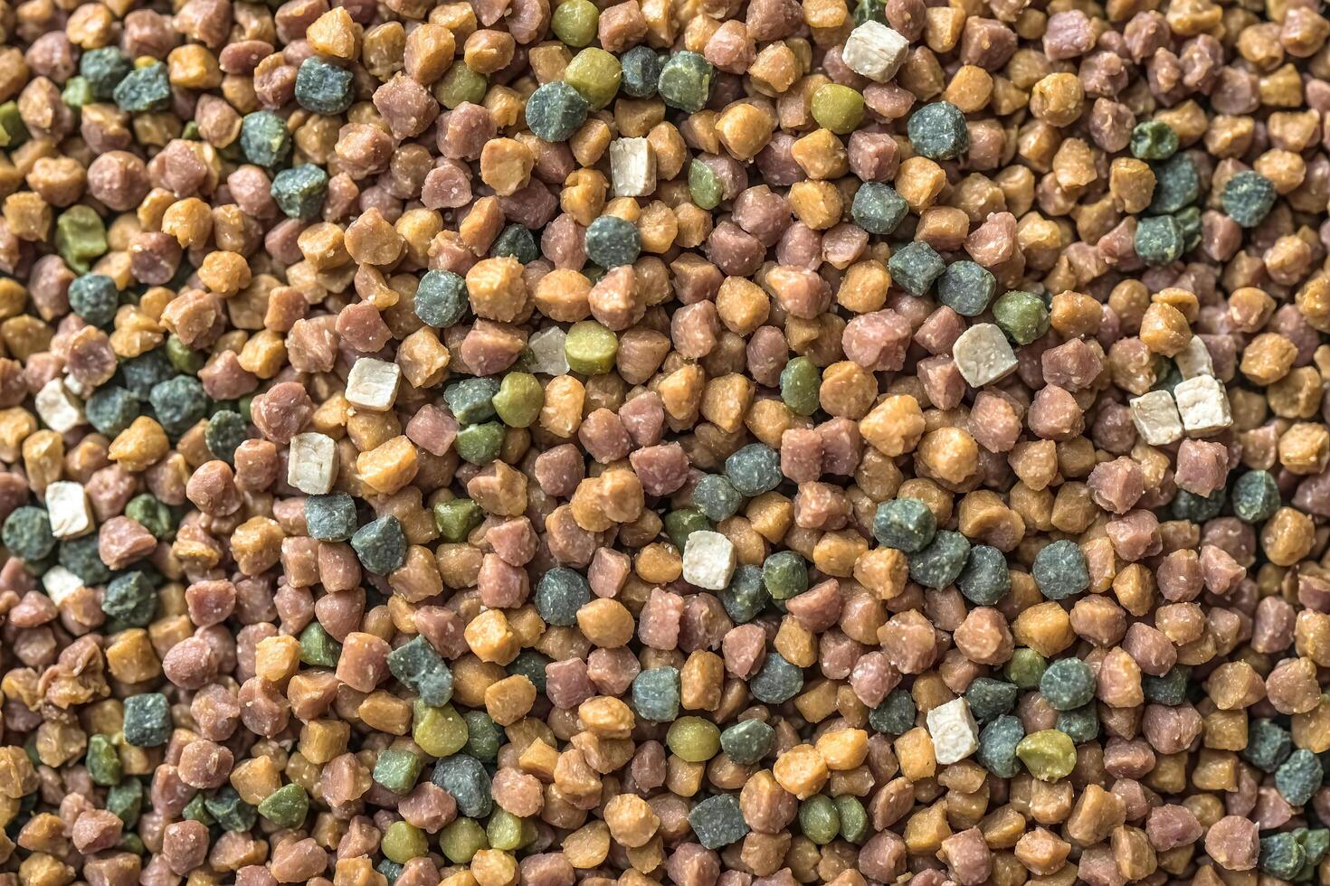 Colorful Pet Food Kibble photo