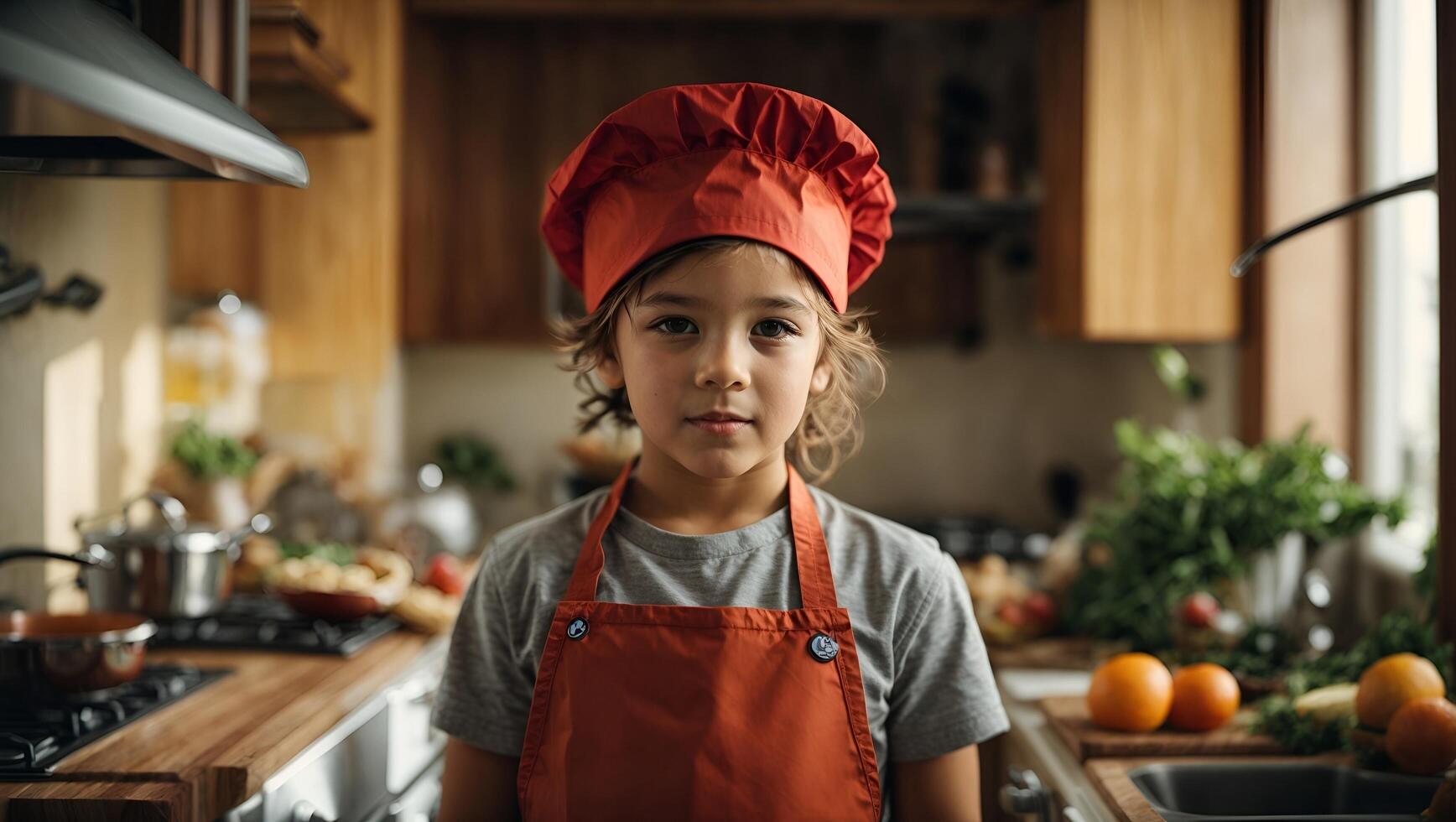 Young Chef Ready to Cook photo