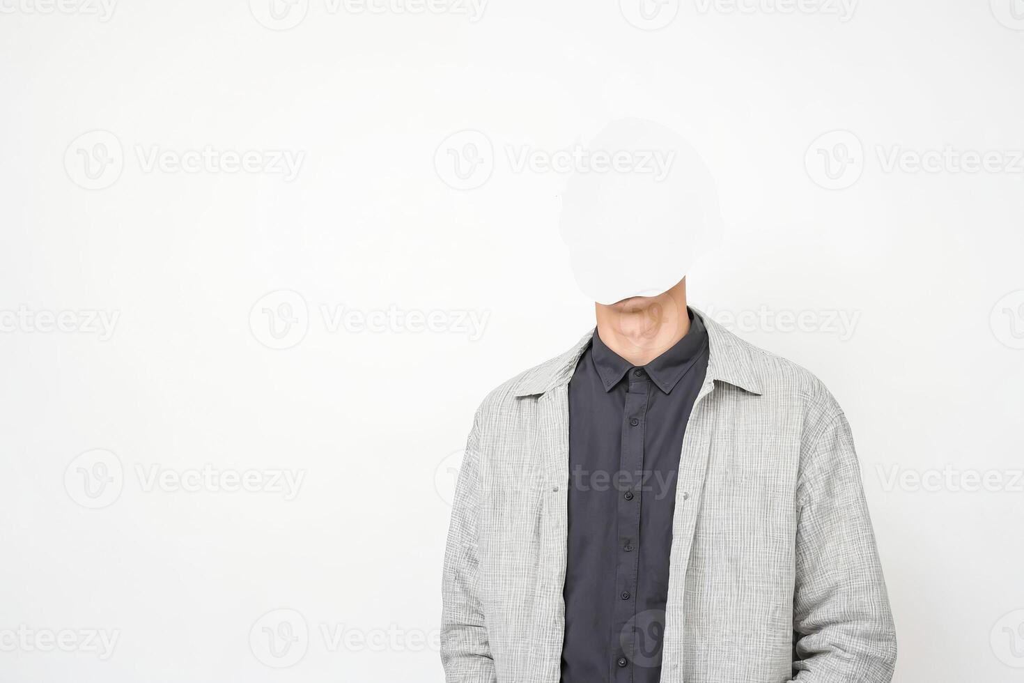 Anonymous Man in White Mask photo