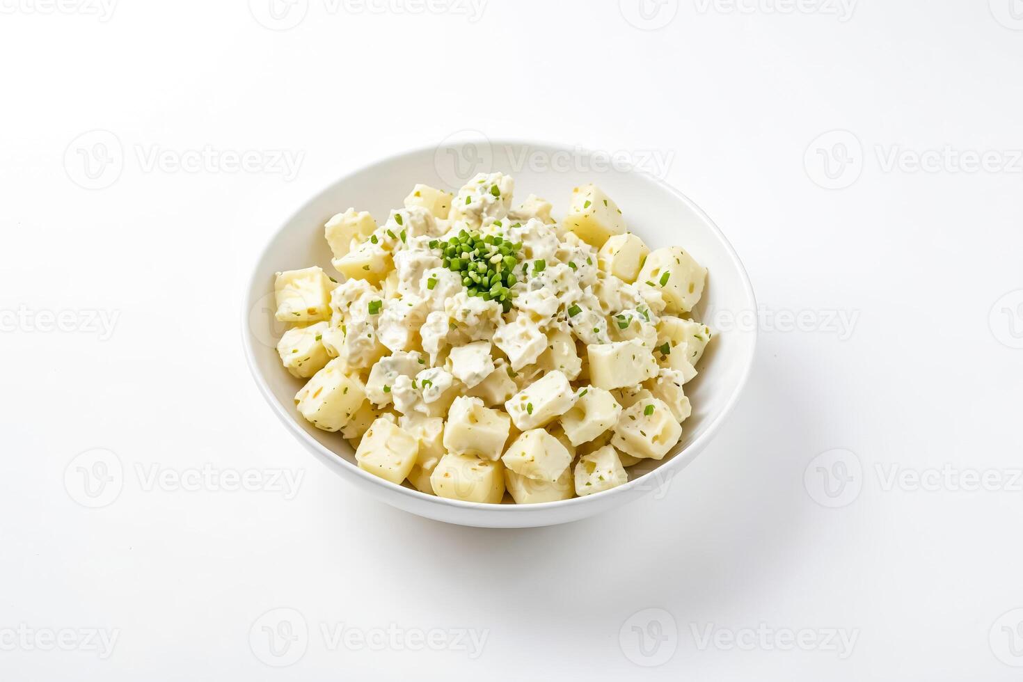 Potato Salad in White Bowl photo