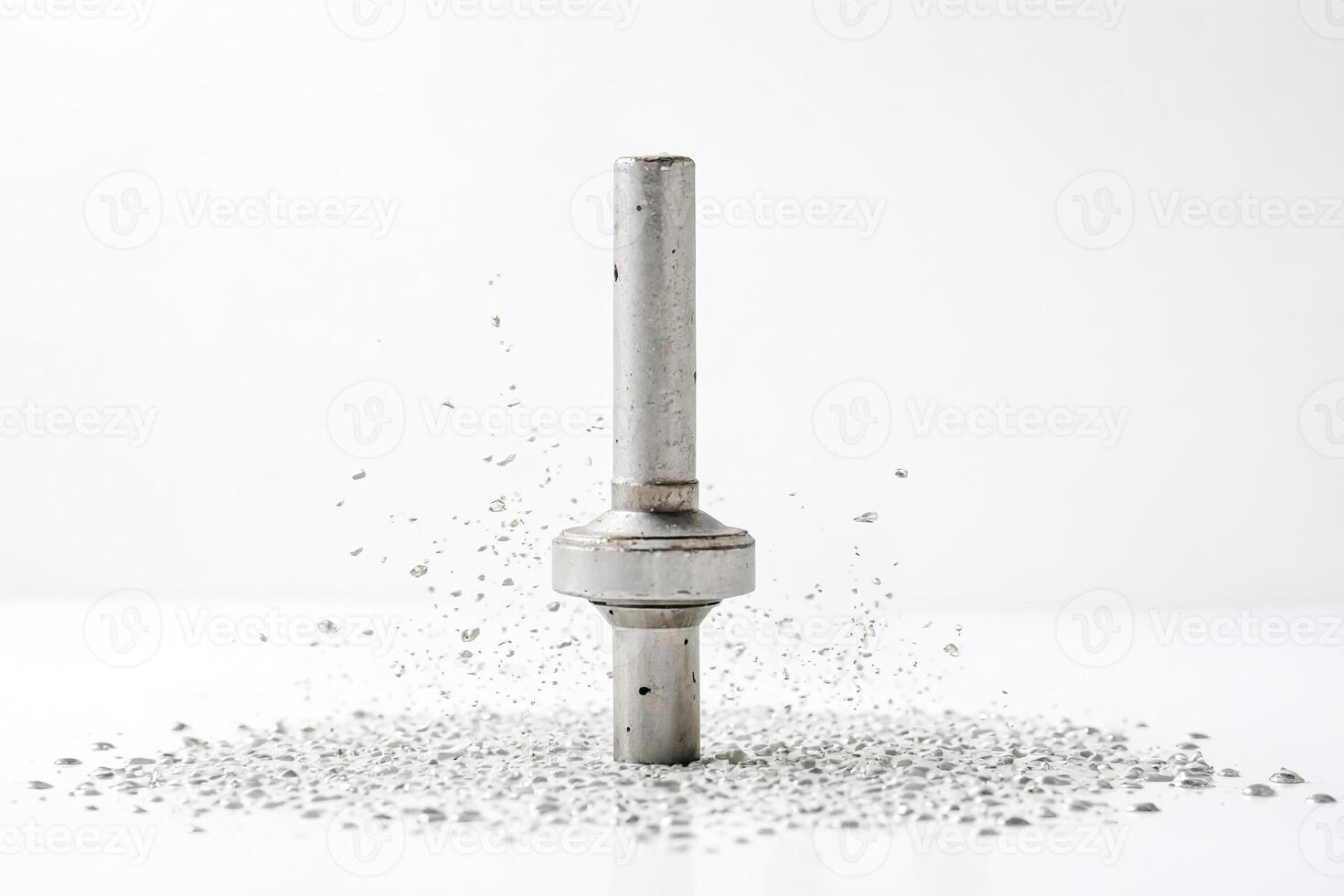 Metal Object with Liquid Droplets photo