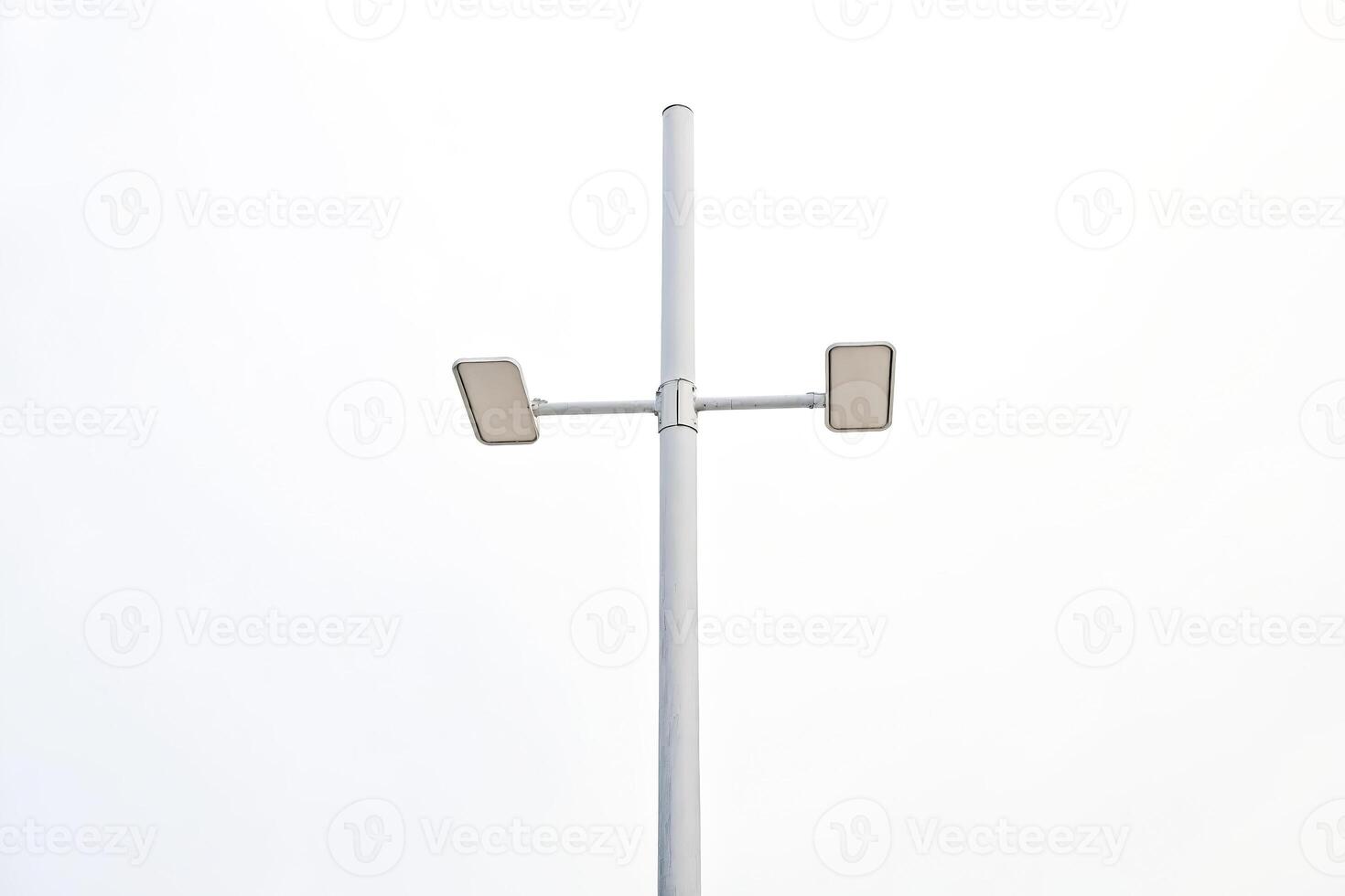 Street Light Pole with Two Lamps photo