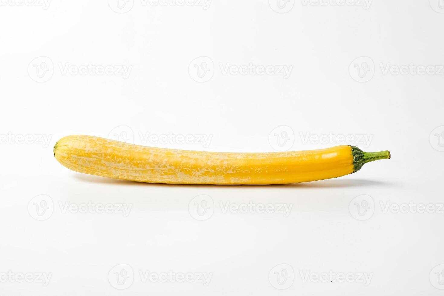 Yellow Zucchini on White Background photo