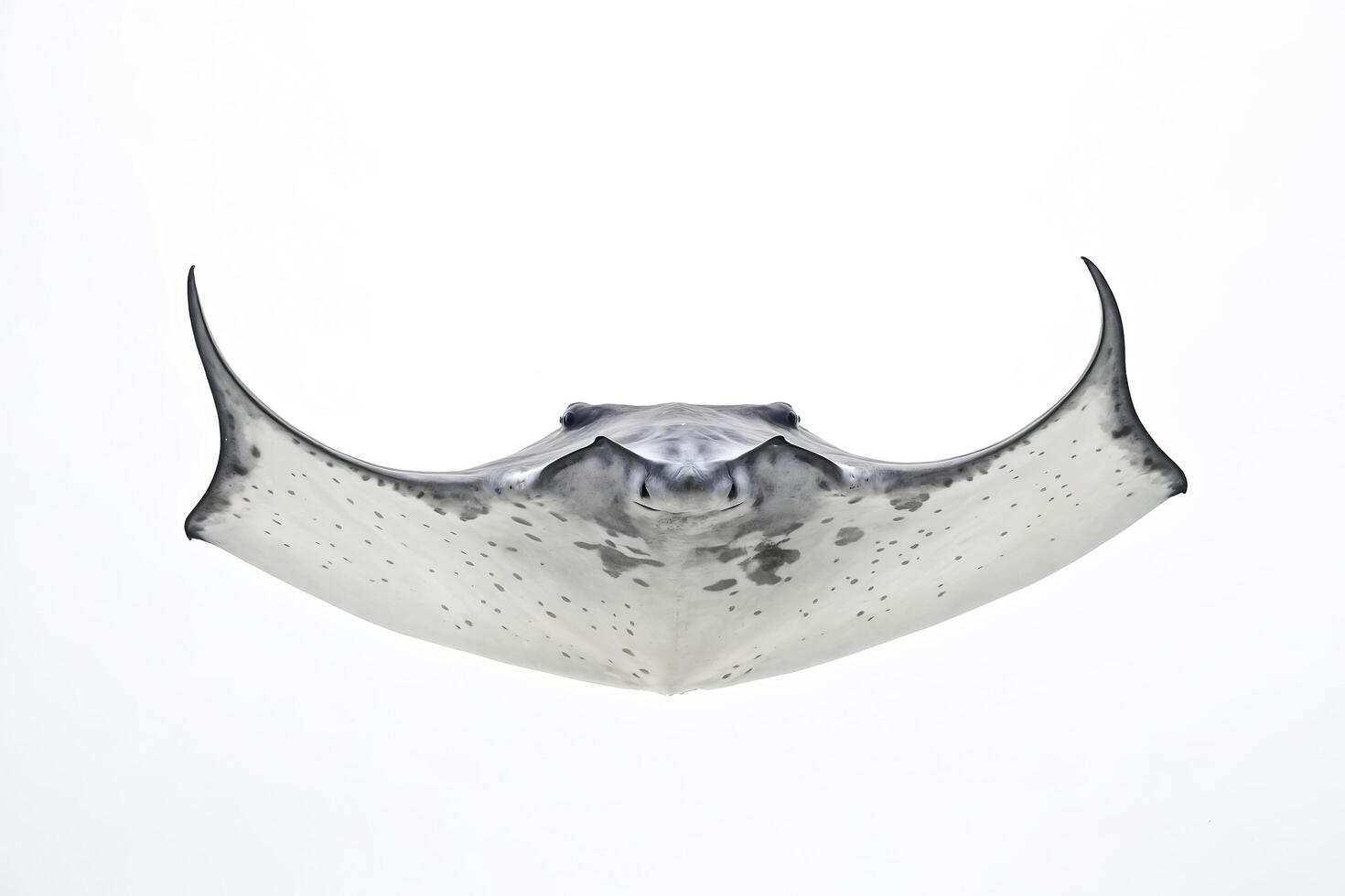 Manta Ray Swimming in Clear Water photo