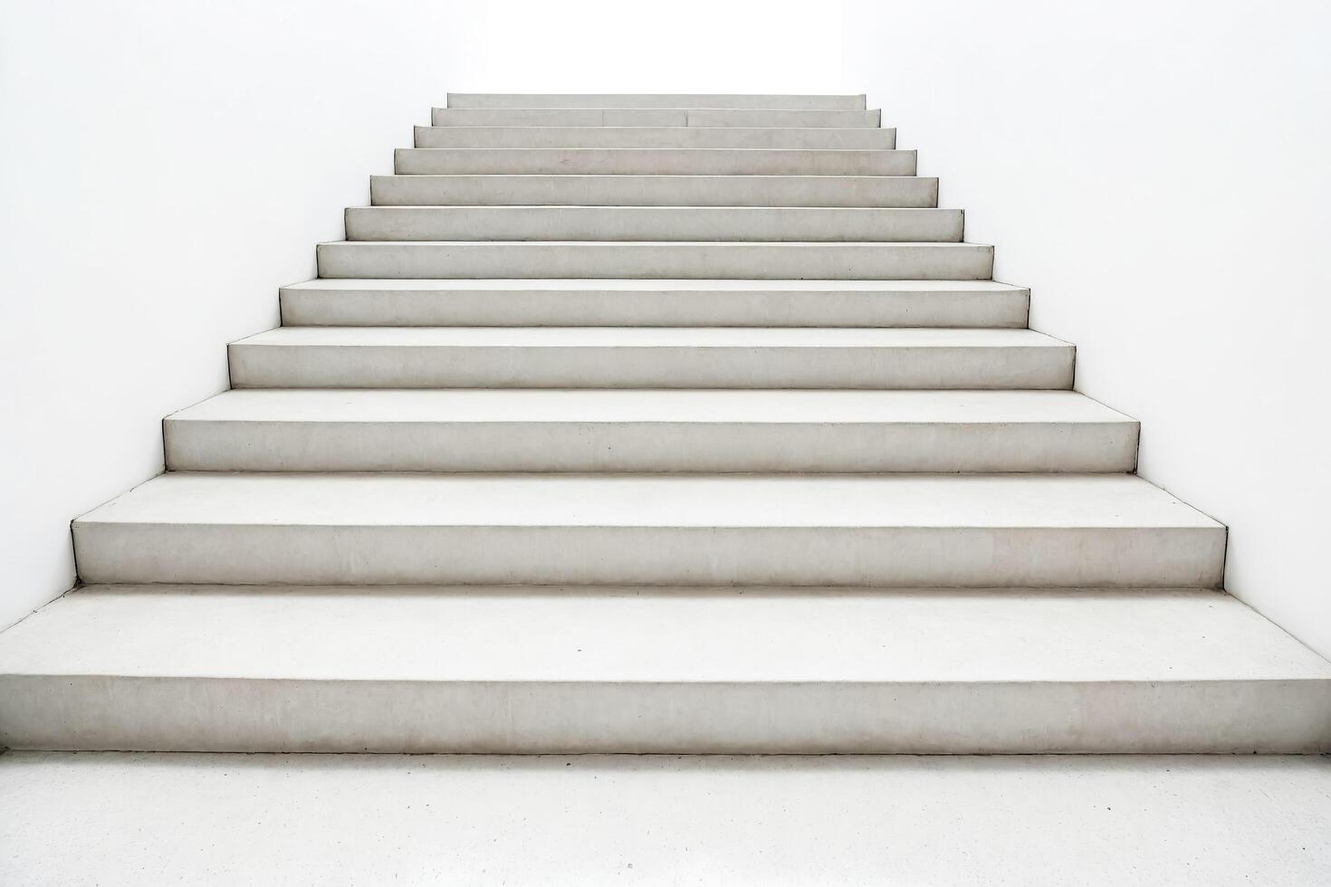 White Concrete Stairs photo