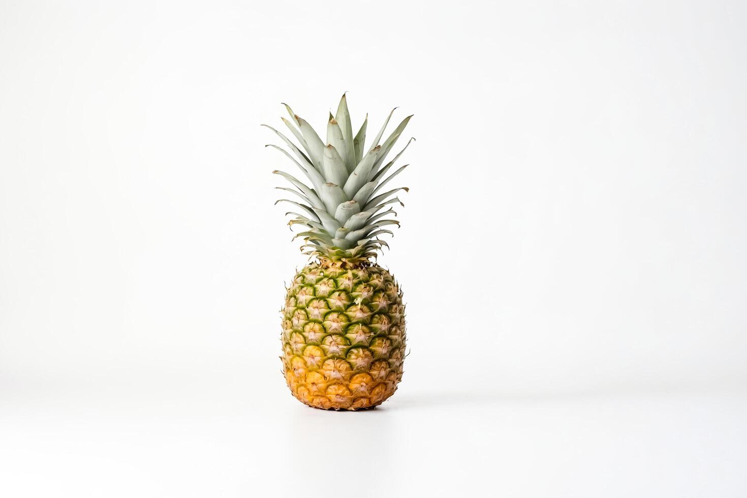 Fresh Pineapple on White Background photo