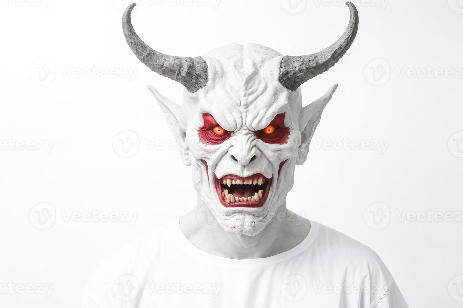 Devil Mask With Red Eyes photo