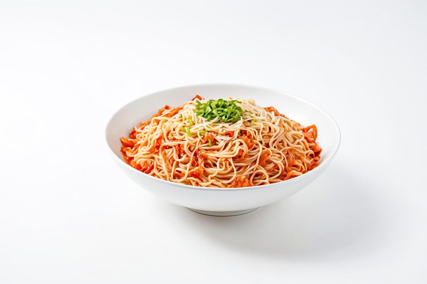 Spicy Noodles with Scallions photo