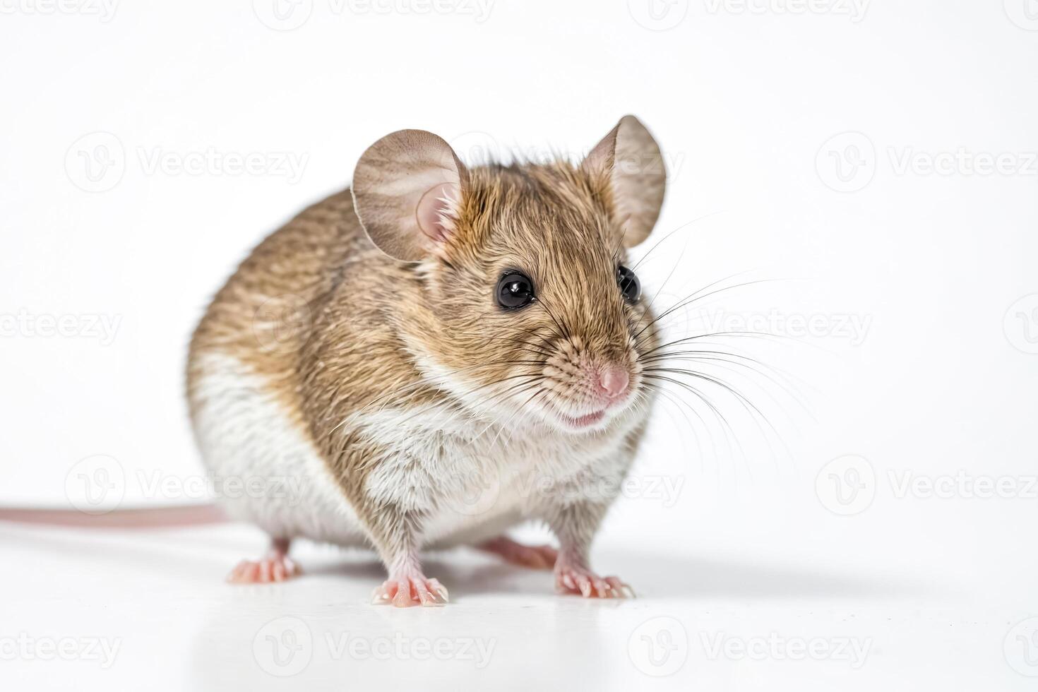 Close-up of a small, brown mouse photo