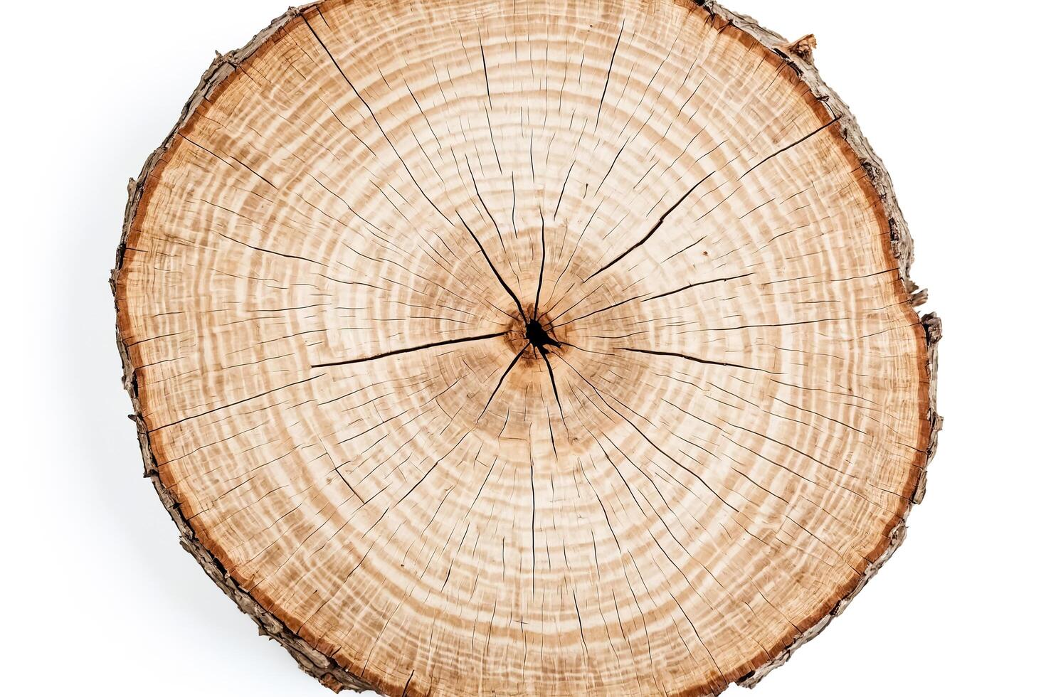 Closeup of a Tree Trunk Cross Section photo
