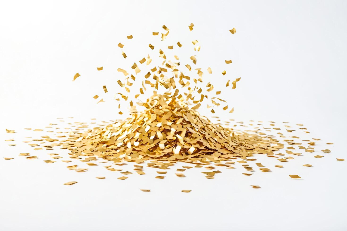 Golden Confetti Explosion photo