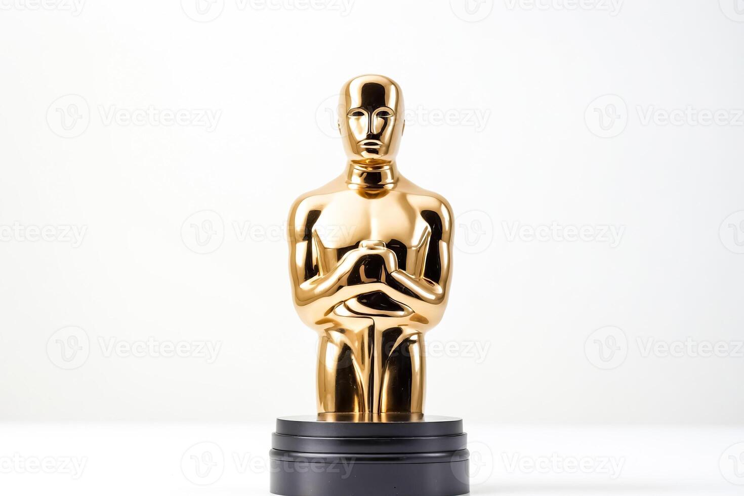 Golden Oscar statuette photo