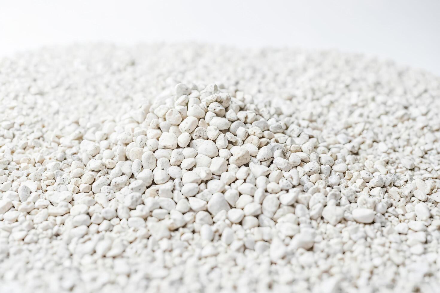 White pebbles background photo