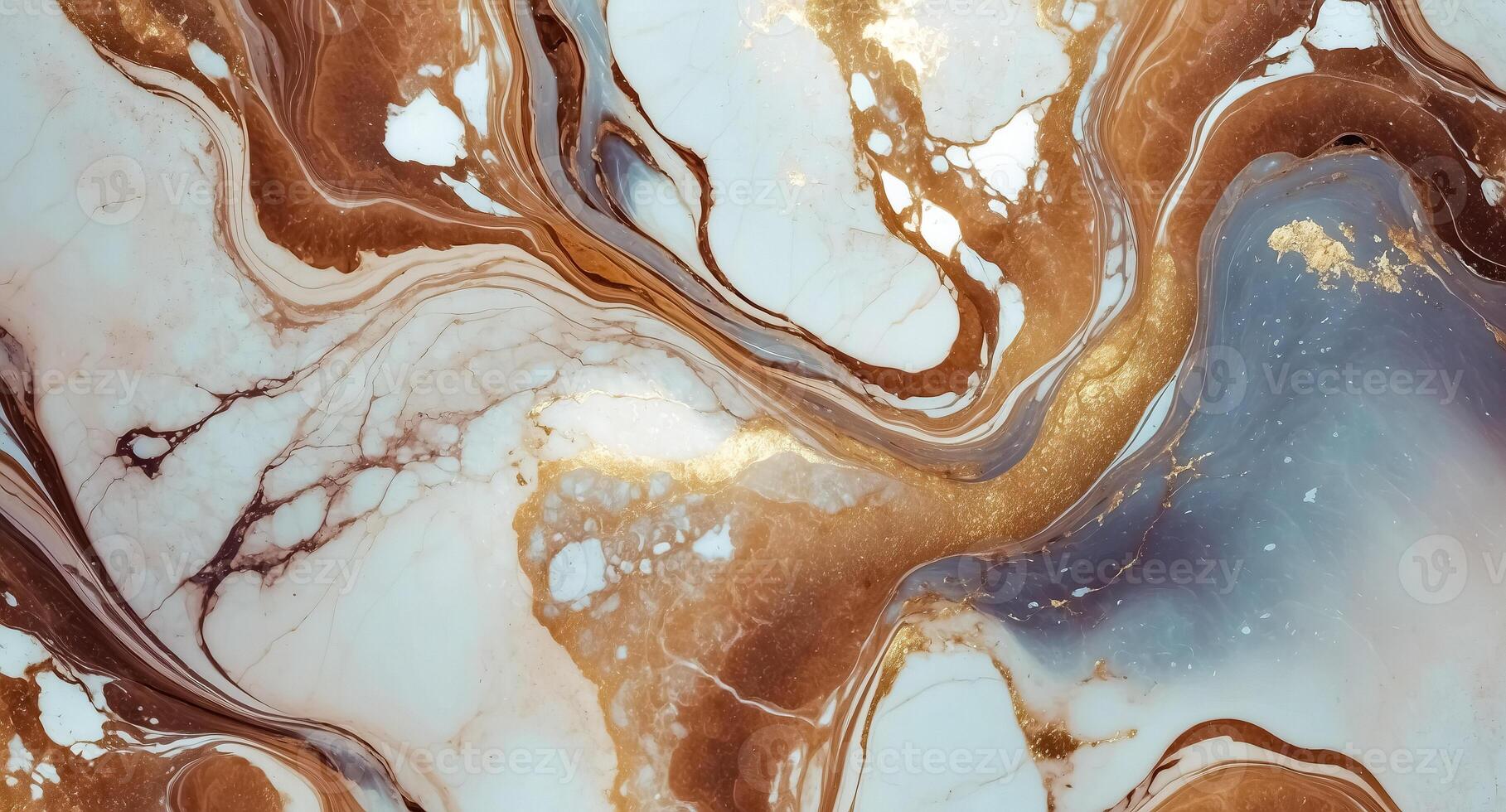Abstract Swirling Marble Texture with Gold Accents photo
