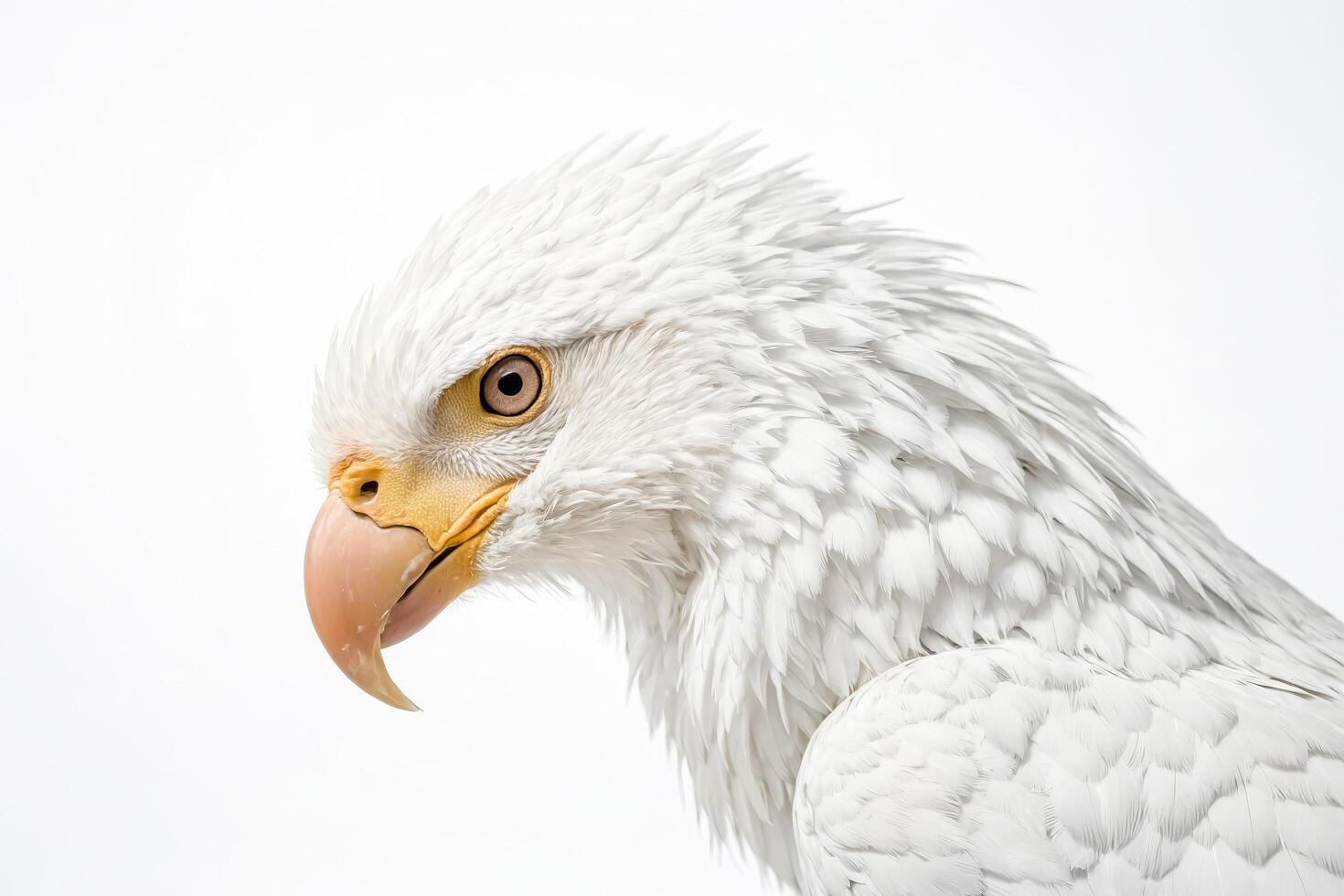 White Bald Eagle Close Up photo