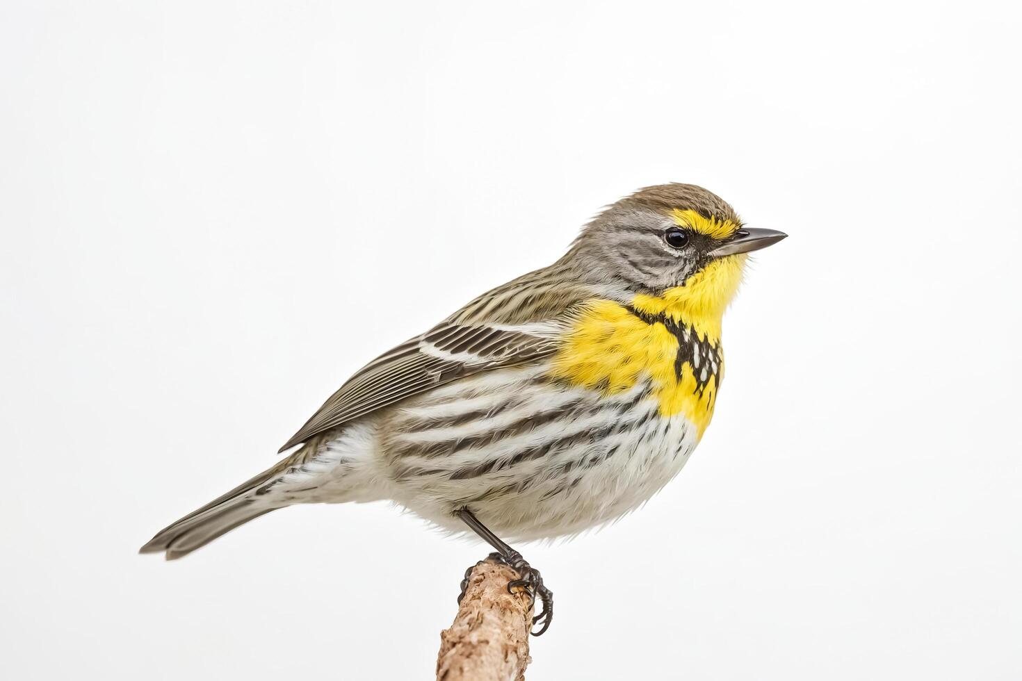 Yellow-rumped Warbler Perched on a Branch photo