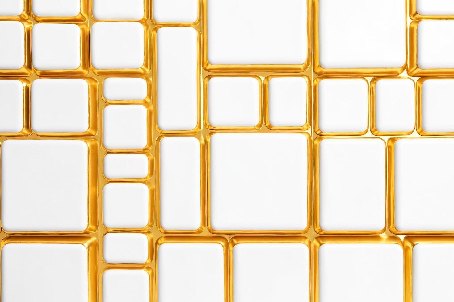 Abstract White and Gold Geometric Pattern photo