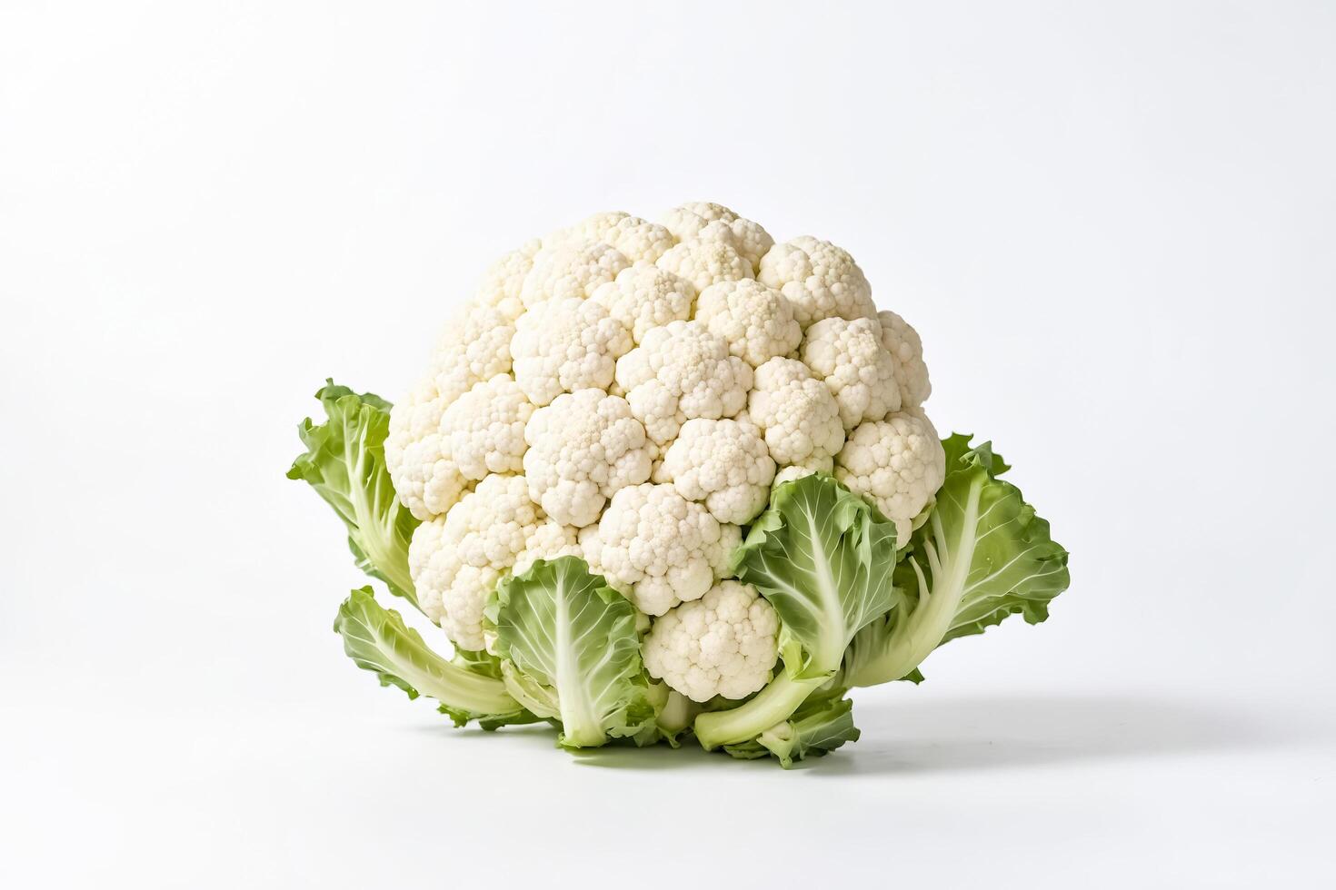 Fresh Cauliflower Isolated on White Background photo