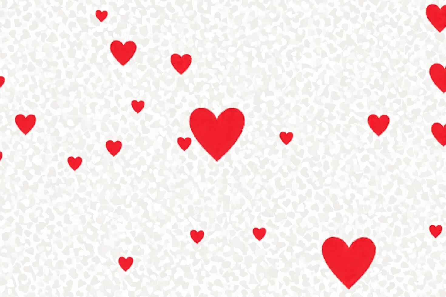 Red Hearts on a White Background photo