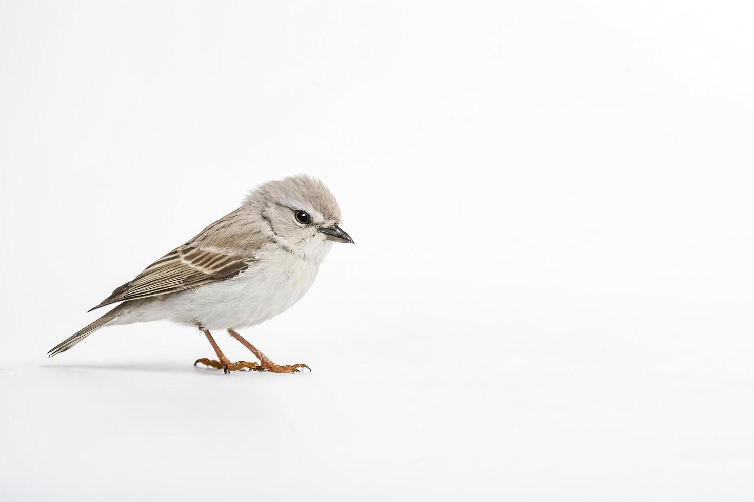 Small Bird on a White Background photo