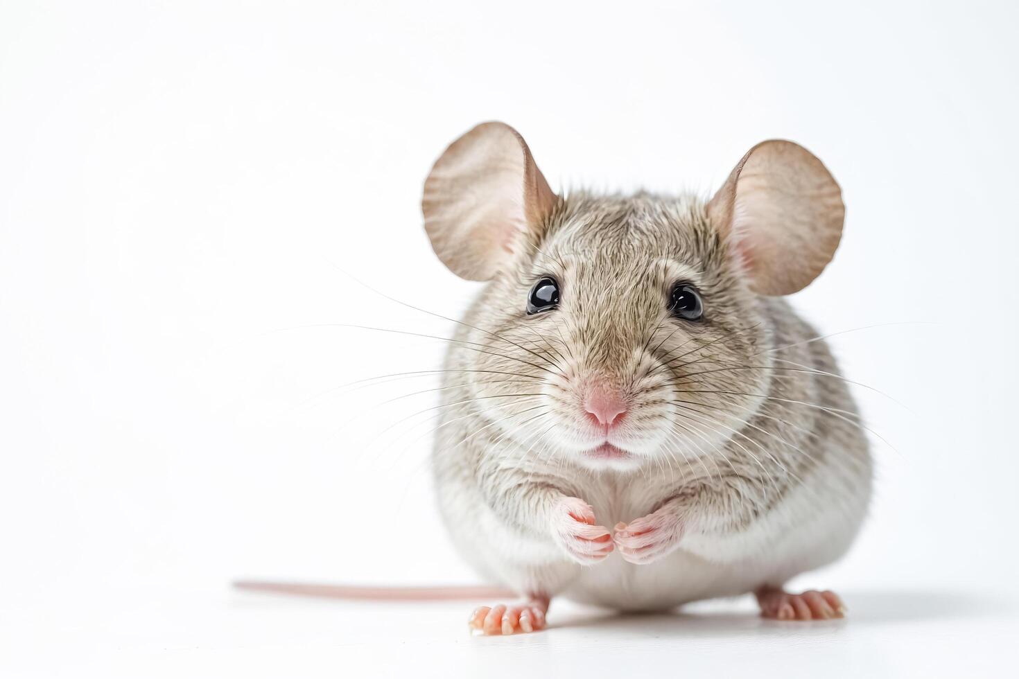 Close-up of a cute little mouse photo