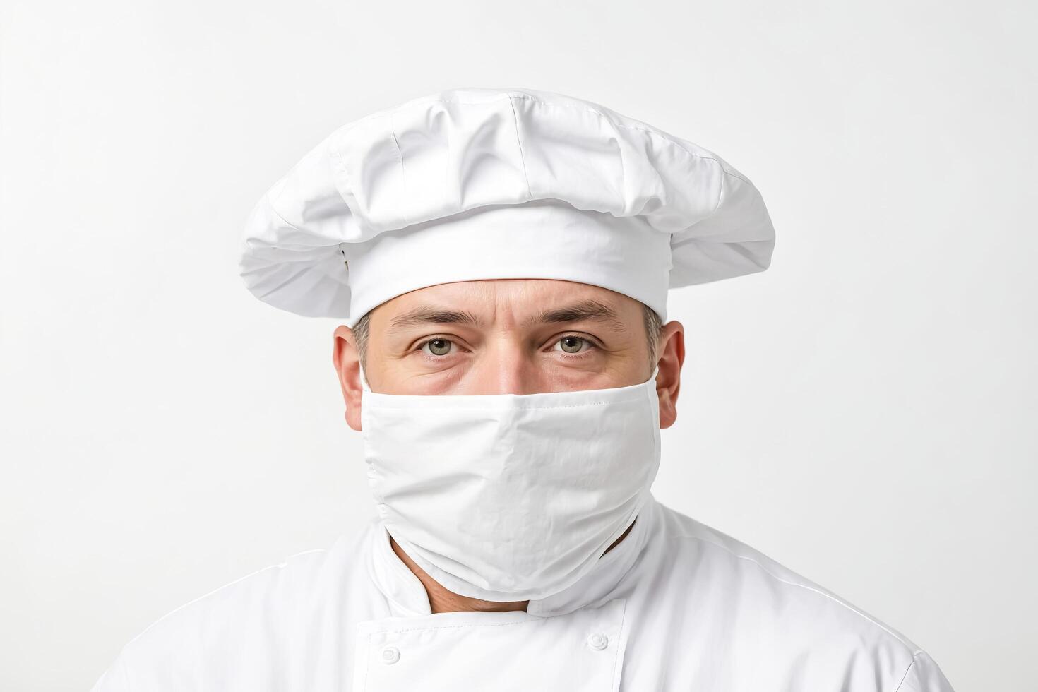Chef Wearing a Face Mask photo