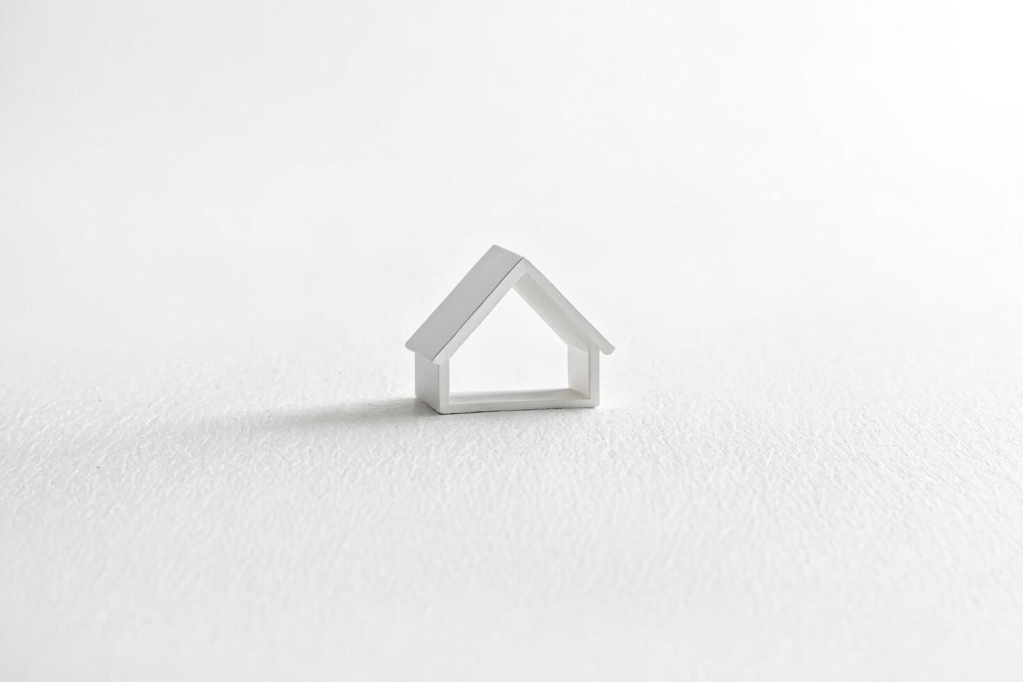 Minimalist White House Model on White Background photo