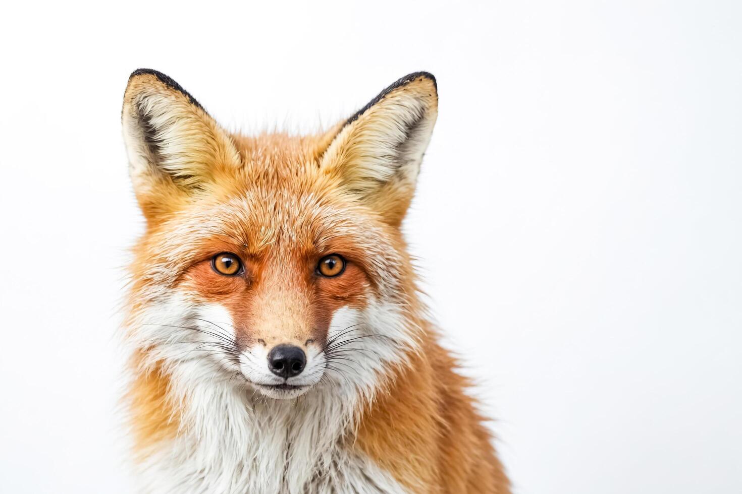 Closeup of a Red Fox's Face photo