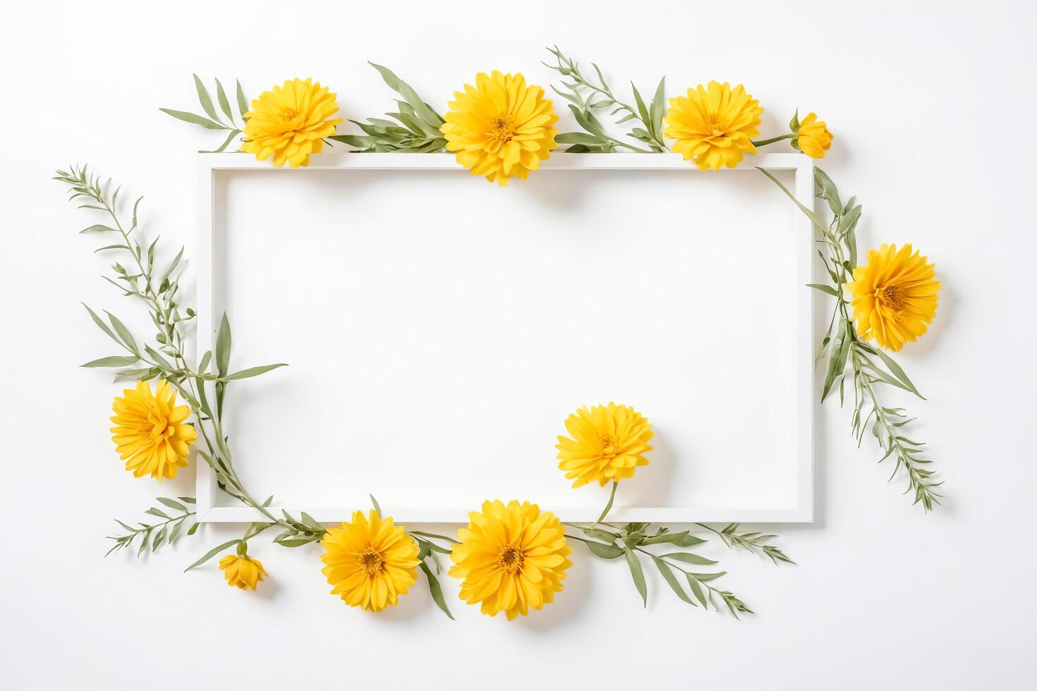 Yellow Flower Frame photo