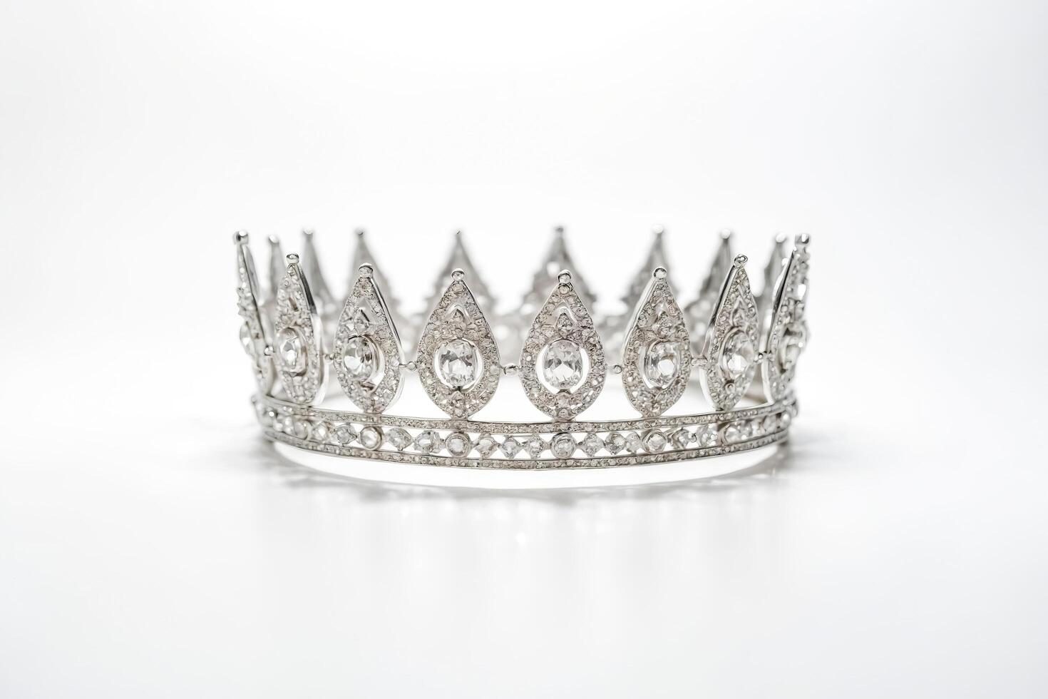 Diamond Crown on White Background photo