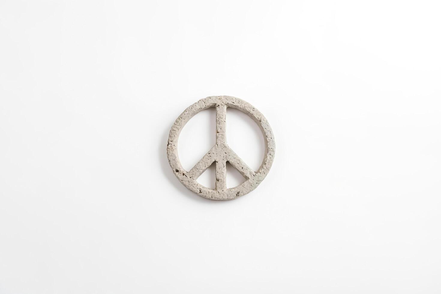 Concrete Peace Sign photo