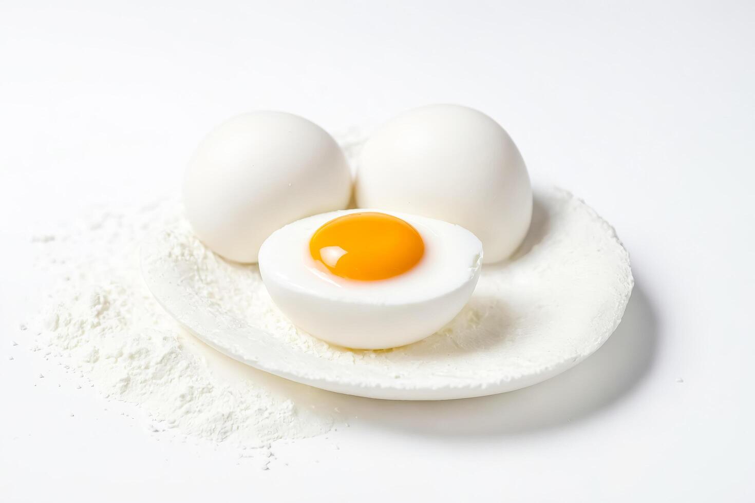 Hard-Boiled Eggs with Flour photo