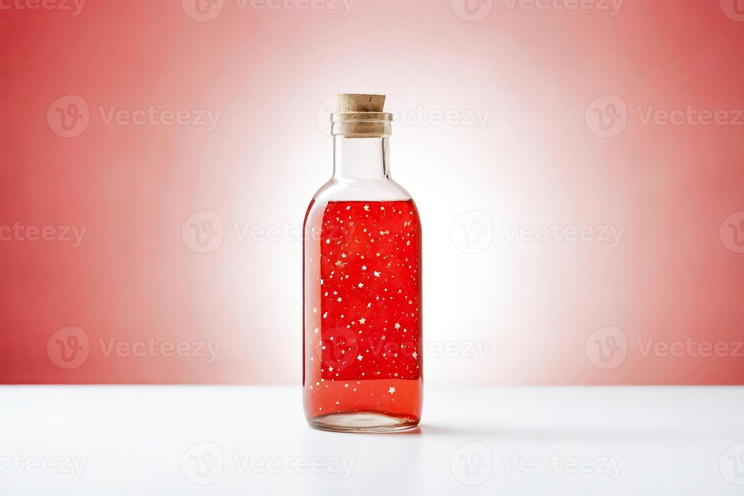 Red Potion Bottle with Stars photo