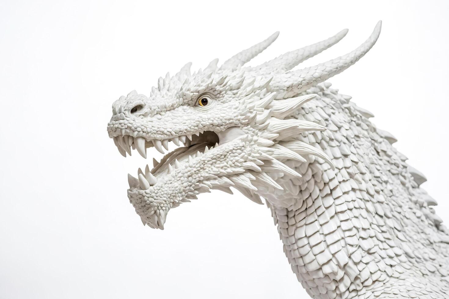 White Dragon Sculpture photo