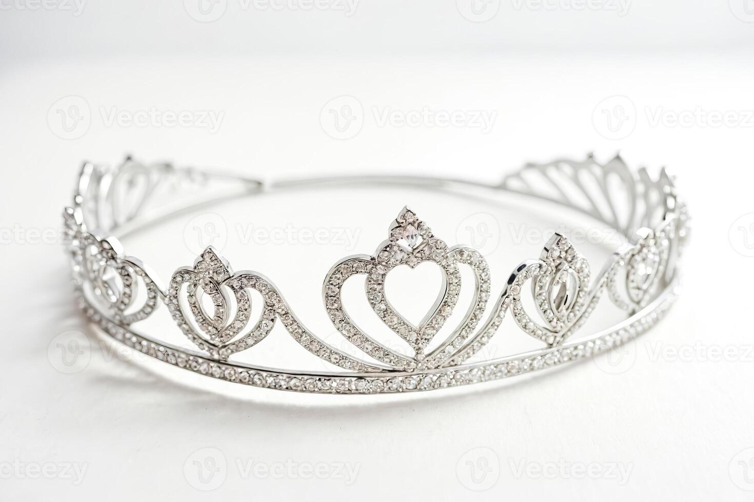 Silver Tiara with Diamond Accents photo