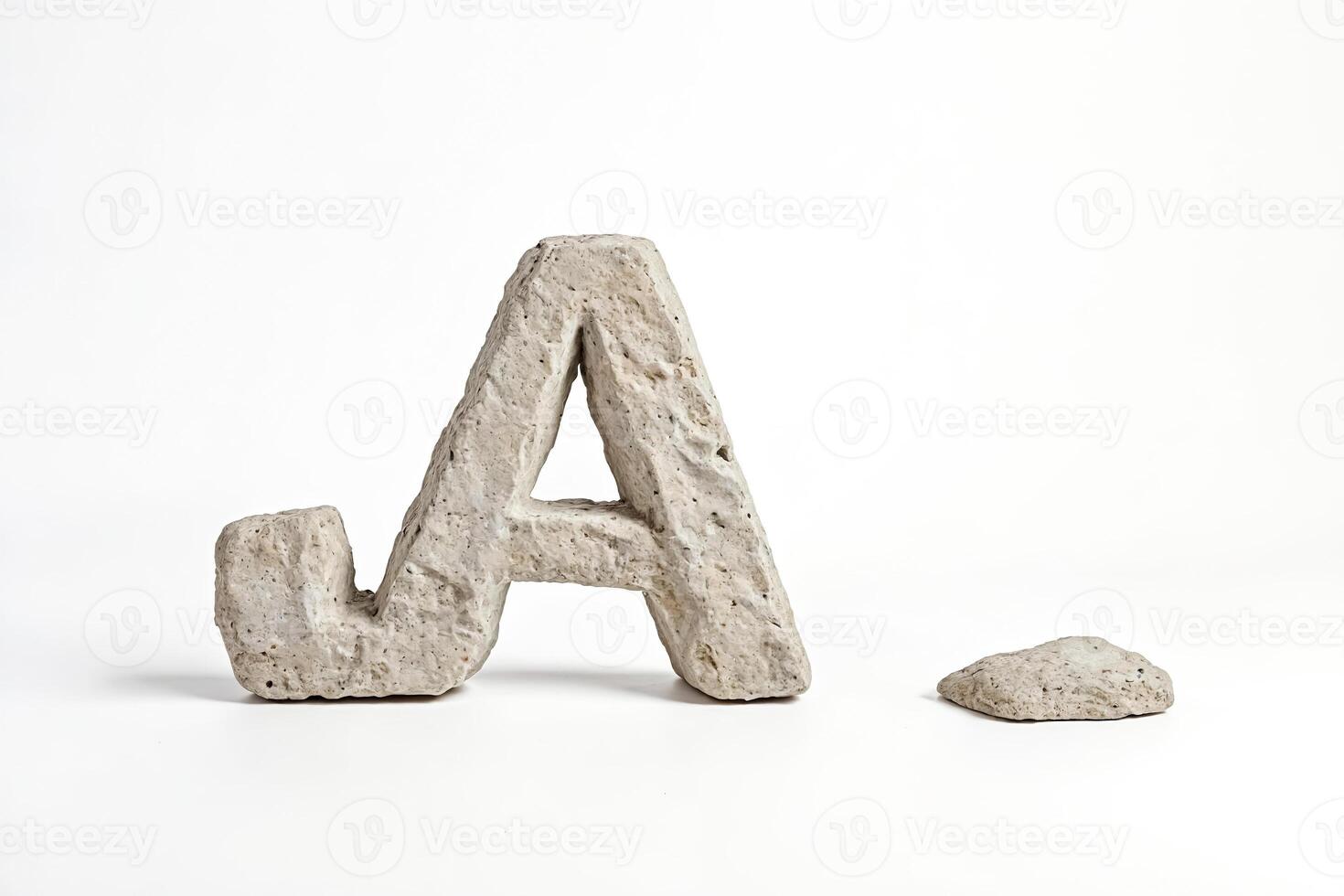 Stone Letter A photo