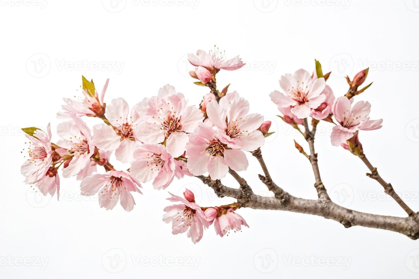 Pink Cherry Blossom Branch photo