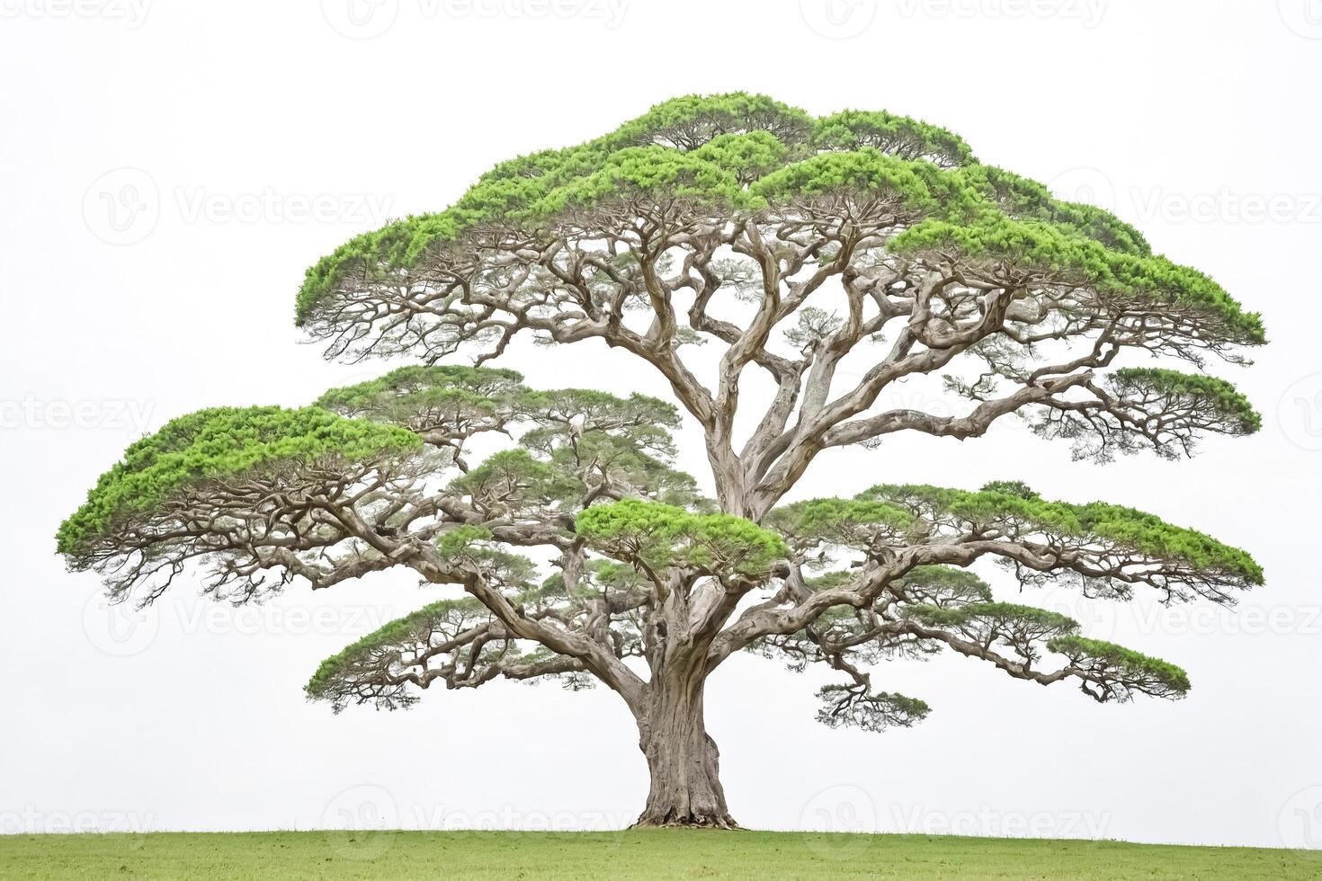 Majestic Tree With Lush Green Foliage And Twisted Branches photo