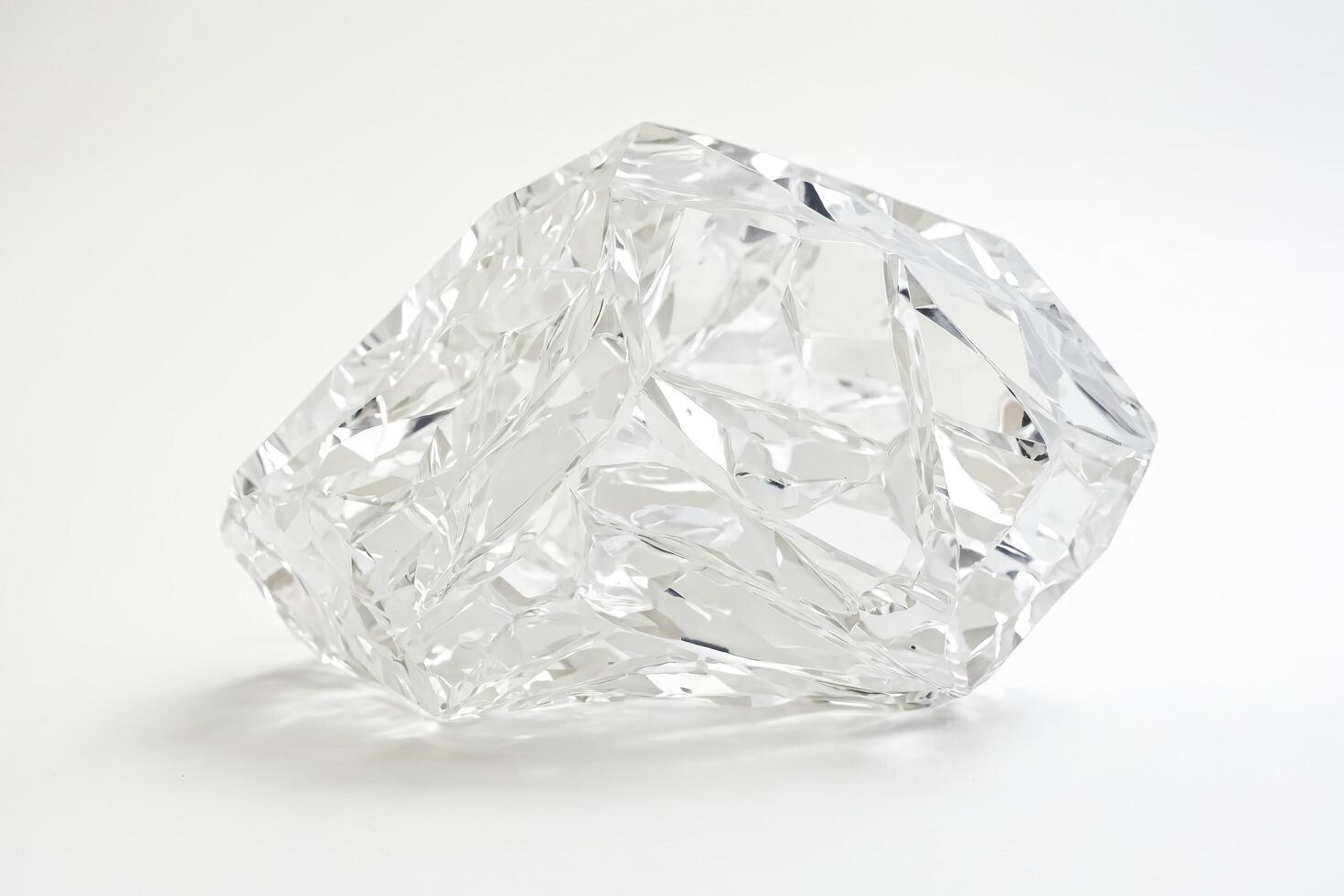 Crystal Object Reflecting Light photo