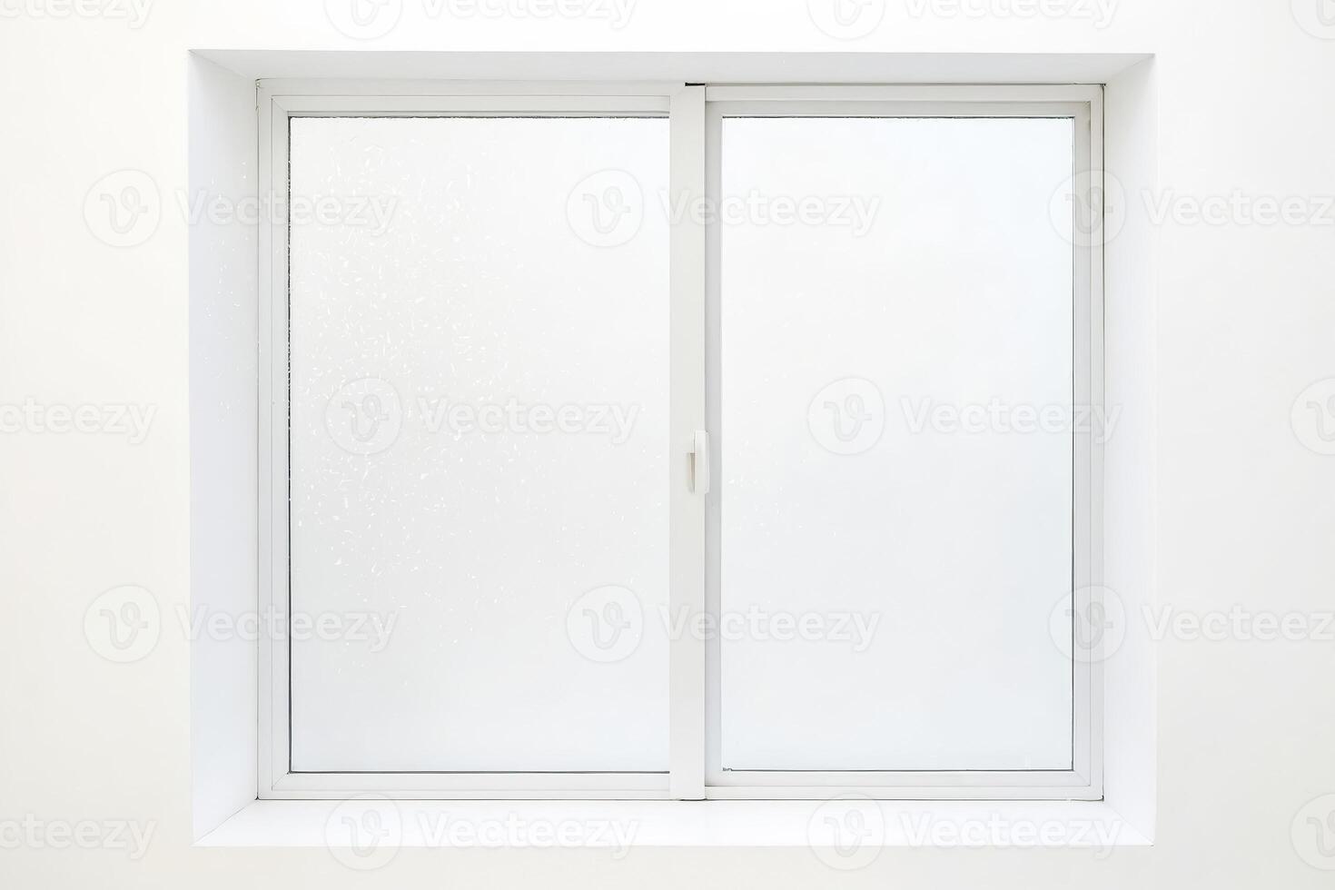 White Window with Two Panes photo