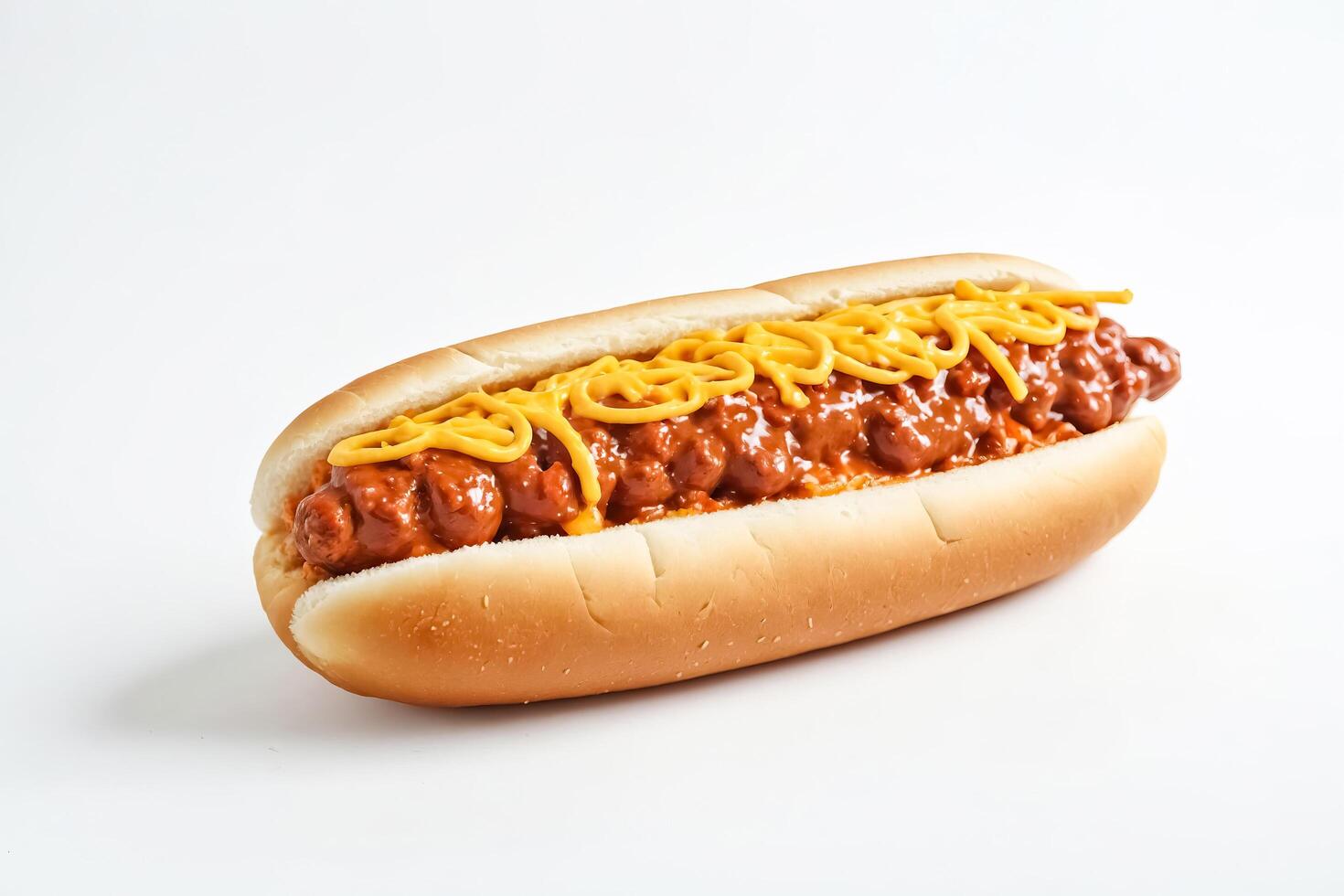 Chili Cheese Dog with Mustard photo