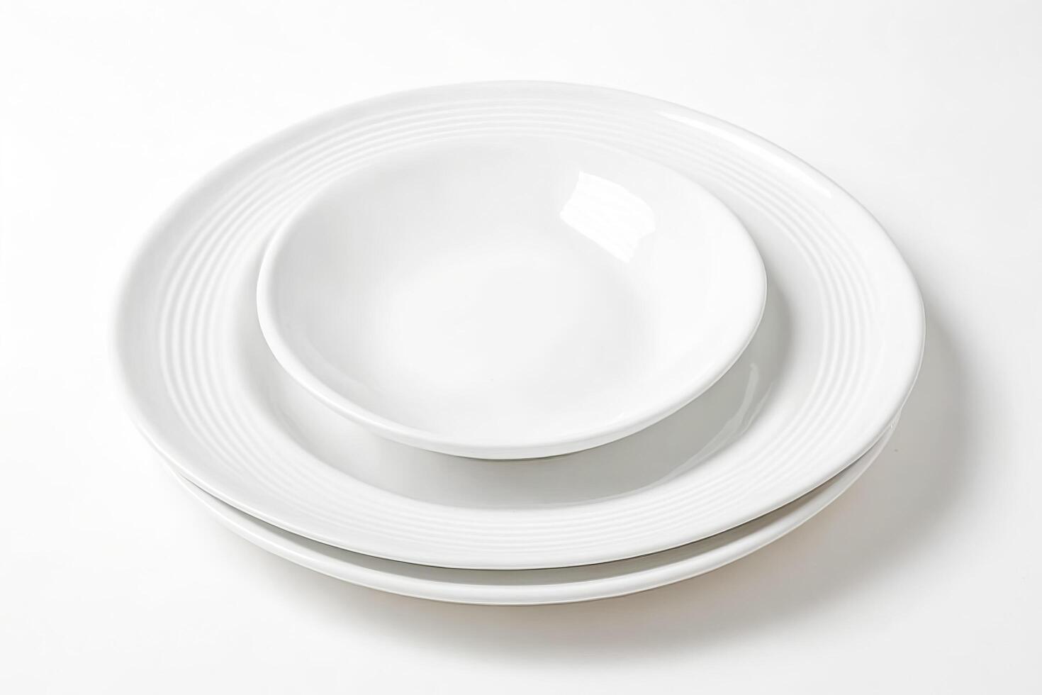White Dinner Plates photo