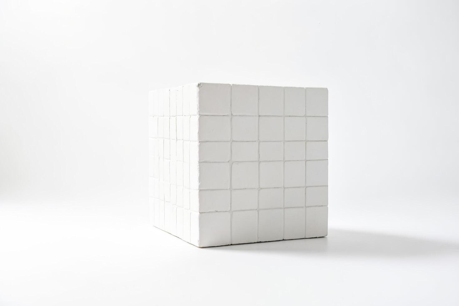 White Cube with Square Tiles photo